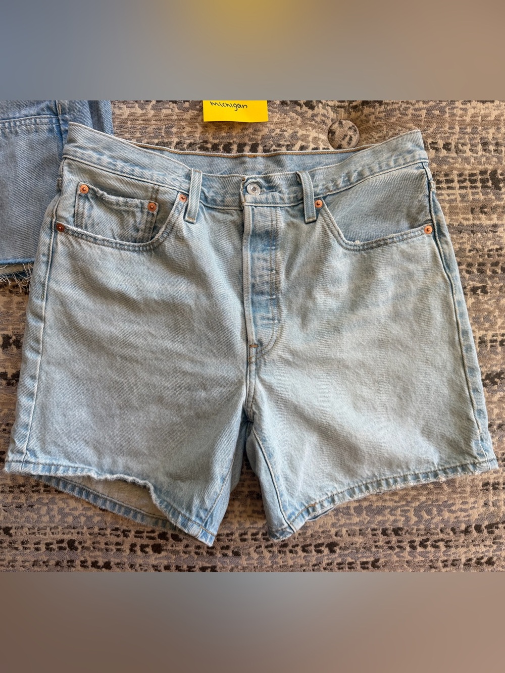 Levi's 501 Mid Thigh Jean Shorts